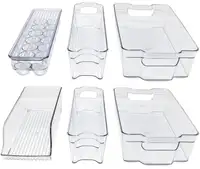 Casiers de stockage alimentaire empilable pour réfrigérateur, bacs au frigo et à la maison, sans BPA, organisateur de tiroir
