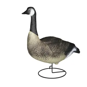 Wholesale Garden ornament Simulation full body sentry canada goose decoys with moving stand 6 pack with metal support stand