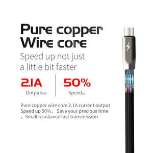 Tipo de Nylon c rápida cable de carga para el teléfono inteligente de la fanático C1T - Product Image 3