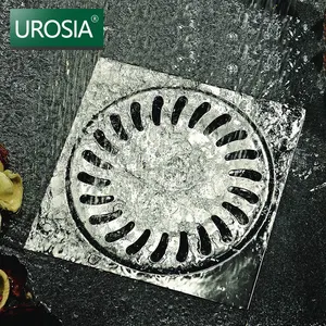 Scarico del pavimento del seminterrato del bagno copre lo scarico rotondo in acciaio inossidabile con Slot per doccia in 150 - Product Image 1