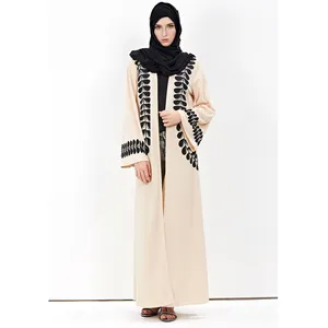 Cotone Abaya Jilbab caftano Kurti Baju Abaya musulmano signore ragazze pianura abbigliamento etnico donna manica lunga donna Jubah Advance