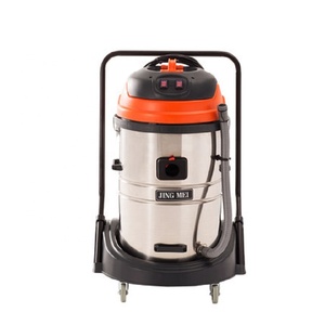Tanque redondo de acero inoxidable para coche, succión de aire portátil sólida y duradera, industrial, eléctrico, aspirador de agua de polvo, 70L, 2000W, 2 motores - Product Image 3