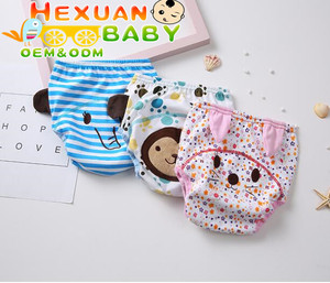 Couches 3 couches pour bébé, <span class=keywords><strong>lavable</strong></span>, réutilisables, motif animaux de dessins animés, pour la nouveaux-nés - Product Image 3