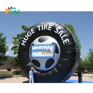 充气广告巨型充气轮胎吹汽车轮胎气球