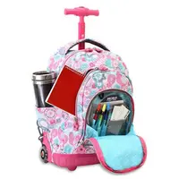 Bolsos escolares con ruedas para niñas, mochila de diseño para niños