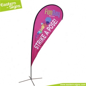 Cabine d'exposition en polyester à la mode de 2 m, anti-rides, banderole avec base croisée - Product Image 5