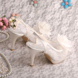 Scarpe in tessuto alla moda <span class=keywords><strong>Venus</strong></span> Lure con fiore bianco - Product Image 5