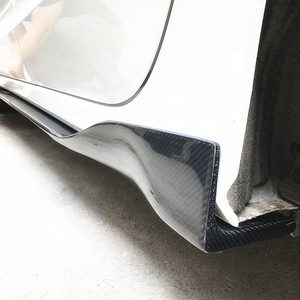 Kit de cuerpo de maletero de fibra de carbono para coche, faldas laterales universales para <span class=keywords><strong>BMW</strong></span>, longitud personalizada - Product Image 3