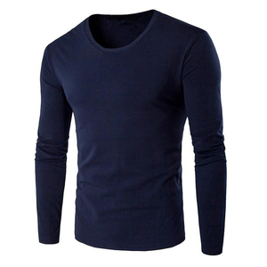 तेजी से शिपिंग थोक कपास जर्सी पुरुषों के लिए लंबी आस्तीन टी शर्ट - Product Image 4