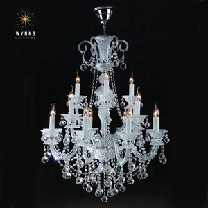 Europeo Maria cristallo LED candelabri grande lampada da scrivania E14 Base Custom dimensione imballaggio tavolo di nozze illuminazione AC potenza - Product Image 4