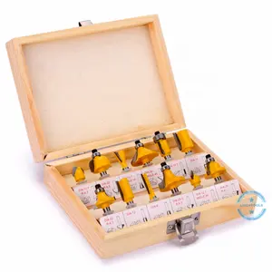Kits003 Set 12 pz 1/4 'codolo in carburo di tungsteno punta taglierina per la lavorazione del <span class=keywords><strong>legno</strong></span> per <span class=keywords><strong>legno</strong></span> - Product Image 1