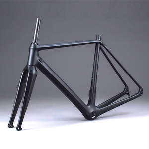 700C cyclocross carbone 58cm cadre de <span class=keywords><strong>vélo</strong></span> pour <span class=keywords><strong>vélo</strong></span> pneu 700x42c FM279 avec à travers la fourche d'essieu 12mm ou 15mm - Product Image 6