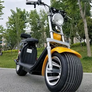 YIDE 10 inç 60V 2000W 3000W büyük lastik kendini elektrikli Scooter/elektrikli kalın tekerlek bisiklet/kıyıcı tarzı Citycoco yetişkin için