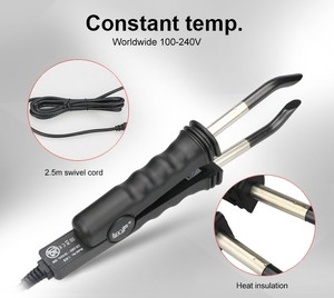 Loof professionnel petite taille <span class=keywords><strong>Extension</strong></span> de cheveux fer bonne qualité Extensions de cheveux outils kératine chaud liaison Machine de cheveux - Product Image 2