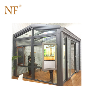 Ücretsiz ayakta yapısı alüminyum lamine cam bahçe evler bahçe sunroom sera - Product Image 4