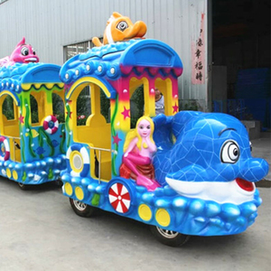 Amusement sûr Océan Enfants Train Sans Rail <span class=keywords><strong>Parc</strong></span> D'attractions Manèges <span class=keywords><strong>dauphin</strong></span> kiddie train - Product Image 3