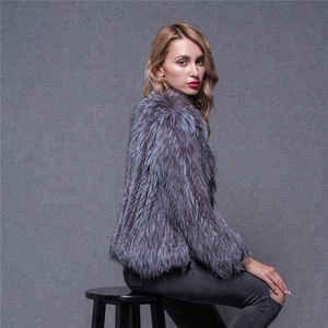 Moda Natural de piel de zorro de ropa de <span class=keywords><strong>mujer</strong></span> 2018 tendencia chaqueta de invierno de la <span class=keywords><strong>mujer</strong></span> chaqueta abrigo - Product Image 4