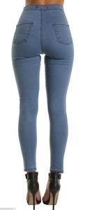 YSMARKET Nuovi Arrivi Delle Donne Alla Moda Della Metà di Vita Piccolo Allungano I Jeans Dei Pantaloni Solido Fessura Ginocchio Pantaloni In Denim E78687 - Product Image 6