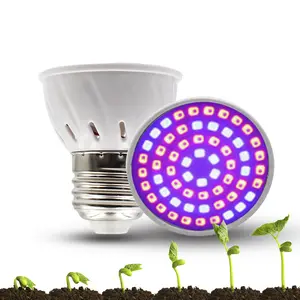 LED植物成長ランプ110V/220VフルスペクトルE27E26LED成長ライト水耕栽培用屋内植物電球成長テント照明電球