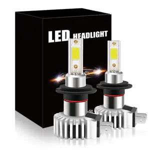 Bohlam Lampu LED COB Mobil, Sistem Lampu Depan Pemasangan Mudah HB3 HB4 H7 H11 880 24W Asli 1 Langkah