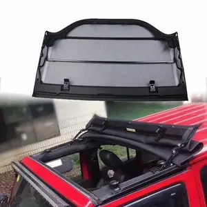 Topo de lona preto para jeep, para wrangler jk 2007-2017