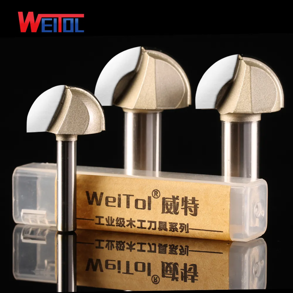 Weitol Professional入り江ボックスビットラウンドビット木材溝カッター彫刻ツール