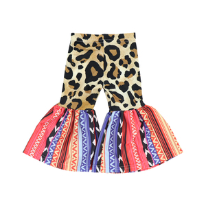 2023 Hot kids cheetah cow prints pants girls baggy long bell bottom pants leggings per <span class=keywords><strong>bambina</strong></span> <span class=keywords><strong>pantaloni</strong></span> per l'estate - Product Image 5
