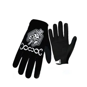 RTS QEPAE solid color motorcycle waterproof and warm fitness gloves cycling riding off-road sports black gloves