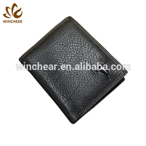 2019 Venta caliente al por mayor delgada slim moda Bolso Negro barato Cartera de cartera de cuero cartera para hombres - Product Image 1