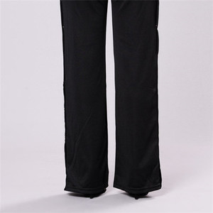 Nuovi <span class=keywords><strong>pantaloni</strong></span> <span class=keywords><strong>neri</strong></span> personalizzati <span class=keywords><strong>pantaloni</strong></span> a gamba larga da <span class=keywords><strong>donna</strong></span> per tutta la stagione - Product Image 5