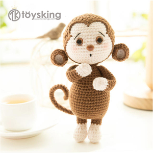 Jouets en peluche au Crochet TK <span class=keywords><strong>Happy</strong></span> Monkey, jouet Animal Kawaii Style Amigurumi pour conception de Collection en gros - Product Image 2