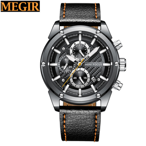 Buena calidad chapado IP <span class=keywords><strong>Ginebra</strong></span> hombres reloj ver Guangzhou Mercado Mayorista reloj del cuero genuino - Product Image 3