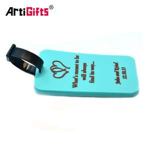 Tag Bagasi Karet Perjalanan Polos Sublimasi Grosir Artigives Cina Tanda Bagasi Logo Khusus Massal Tag Bagasi Pvc Lembut - Product Image 3