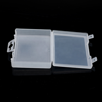 Boîte de rangement en plastique PP transparente avec couvercle et crochet de suspension, étui transparent pour pièces automobiles, quincaillerie, emballage de petites composants