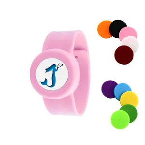 En gros Sirène 25mm aromathérapie diffuseur bijoux Silicone arôme huile essentielle diffuseur Bracelet pour Les Enfants