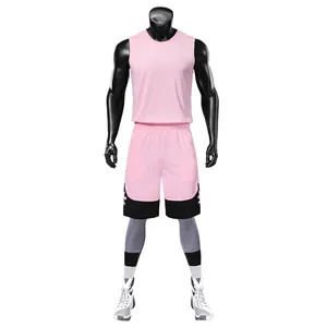 Blank Kids Adults Breathable Basketball Uniform Hot Sale Football Vest Set