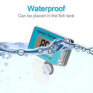 Aquarium-Thermometer mit Saugnapf Fischbecken-Thermometer LCD Digital Aquarium Wasser <span class=keywords><strong>Terrarium</strong></span> Temperaturanzeige - Product Image 5