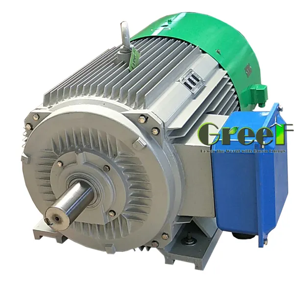 Alternator Magnet Permanen Rpm Rendah 20KW 200KW, Generator Magnetik Energi Gratis