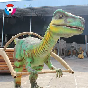Animatronic现实步行有趣的恐龙骑