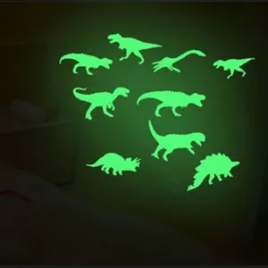 Kinderkamer muur decor cartoon dinosaurus glow in the dark stickers