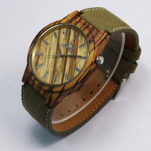 Cinghia Da Polso Orologi Personalizzati Misto di <span class=keywords><strong>Legno</strong></span> Fatti A Mano di Lusso DELLE DONNE di Modo di Sport Alla Moda <span class=keywords><strong>In</strong></span> Pelle di Nylon per Gli Uomini Analogico - Product Image 2