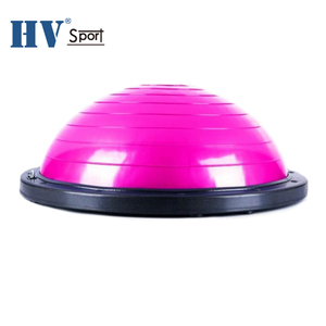 <span class=keywords><strong>Pilates</strong></span> formation PVC <span class=keywords><strong>ballon</strong></span> de yoga demi-boule avec poignée vague à billes à grande vitesse - Product Image 4