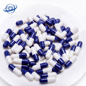 Fuente de la fábrica Venta caliente azul oscuro blanco médico difícil llenar de gelatina cápsulas vacías de tamaño 2 - Product Image 6