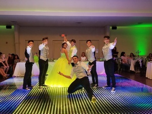 Venta caliente portátil luz rgb noche club <span class=keywords><strong>disco</strong></span> boda luz led digital video interactivos de baile azulejos para venta - Product Image 2
