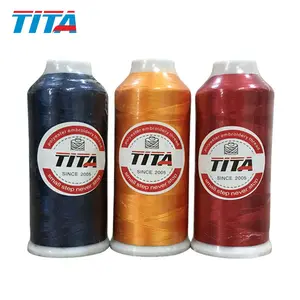 100% Nhuộm Polyester Thêu Chủ Đề 120D/2 Với Giấy Nón