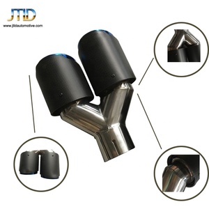 Punta de <span class=keywords><strong>Escape</strong></span> Doble de Fibra de Carbono Brillante para <span class=keywords><strong>AKrapovic</strong></span> - Product Image 3