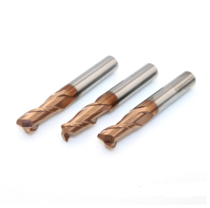 De carburo sólido HRC65 de bronce 2 flautas plaza final Mills alta calidad <span class=keywords><strong>cara</strong></span> de fresado de alta precisión - Product Image 3