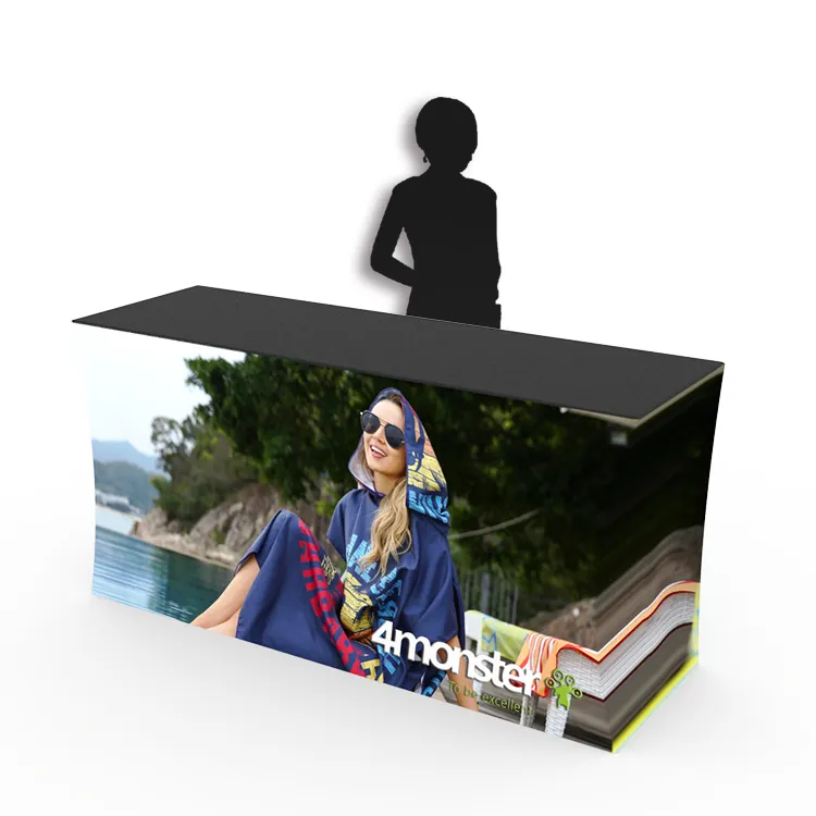 Переносной выставочный складной из натянутой ткани промоакционного дисплея торговой выставки счетчик