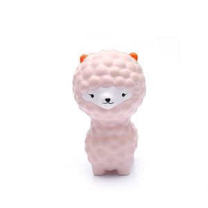 Custom color size pu foam pink spongy kawai mini rubber lamb animal toys - Product Image 5