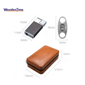 Personalizado viajero <span class=keywords><strong>de</strong></span> viaje portátil puro con humidificador <span class=keywords><strong>cortador</strong></span> <span class=keywords><strong>de</strong></span> <span class=keywords><strong>puros</strong></span> y ligero <span class=keywords><strong>de</strong></span> madera <span class=keywords><strong>de</strong></span> cedro <span class=keywords><strong>de</strong></span> bandeja - Product Image 2